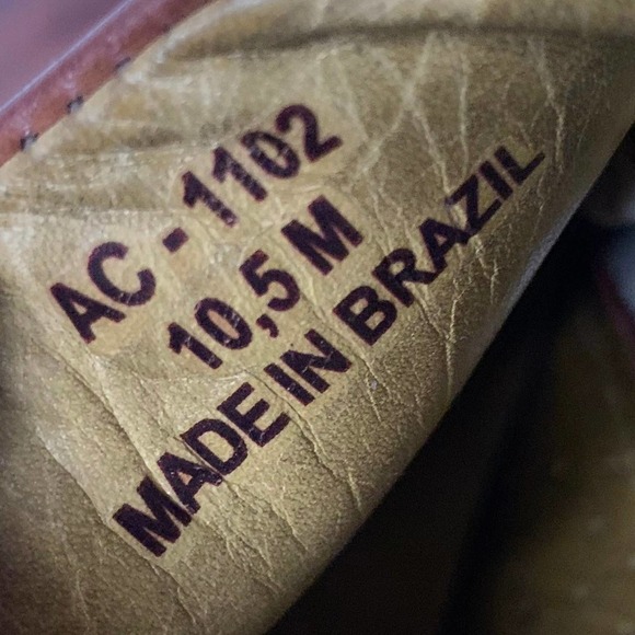 AMERICAN Classic by De La Rentis Men's AC Slip-On Brown Leather Shoes Size 10.5M - Picture 7 of 8